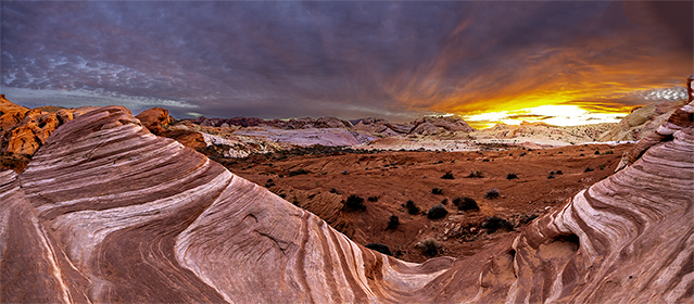 Fire Wave at The Valley of Fire north of Las Vegas Nevada